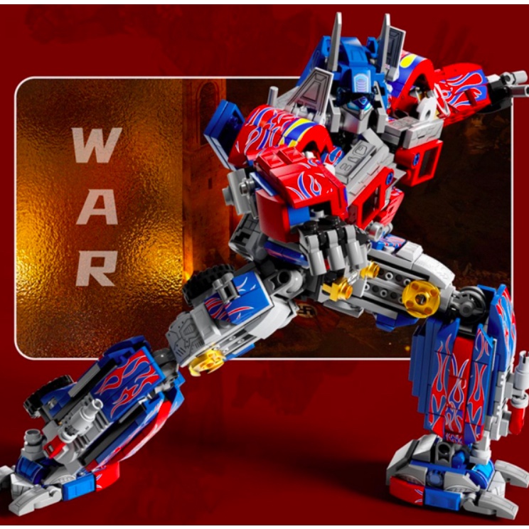 Mô Hình Đồ Chơi Lắp Ráp Rô Bốt Biến Hình Optimus Prime 2 Trong 1 Mới
