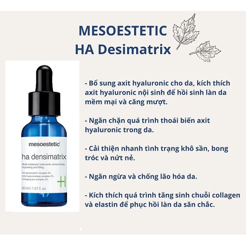 Serum cấp nước dưỡng ẩm Mesoestetic HA Densimatrix 30ml