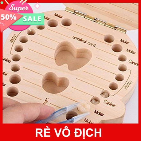 [Hot]-[ Siêu Khuyến Mại] - Hộp Đựng Răng Sữa Cho Bé