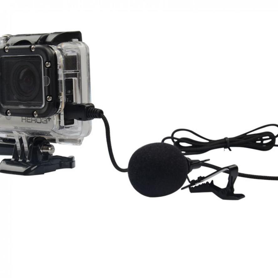 H838 CLIP HERO 4 MIC EXTERNAL GOPRO HERO 3 MIC cho HERO3 HERO4 GO PRO MOTOVLOG