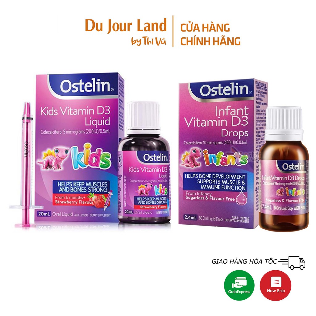 Vitamin D3 Ostelin Drop & Liquid Úc - Thi Vũ