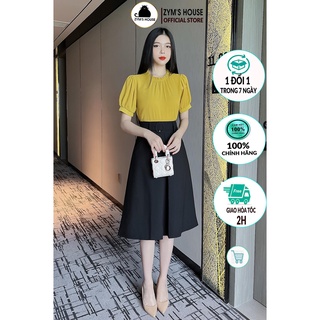 Chân váy xòe dập ly phối đai lưng tròn ZYM'S HOUSE K K897, K898, K899