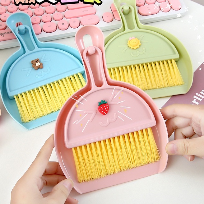 (CAO CẤP) Bộ Chổi Và Xẻng QUÉT VĂN PHÒNG - Quét Bàn Thờ -Chổi Và Ki Quét Bụi Mini Hốt Rác Vệ Sinh Nhà Cửa Tiện Dụng