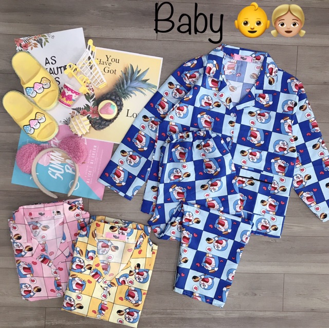 Đồ Bộ " Baby " Pijama Kate Tay Dài Quần Dài .