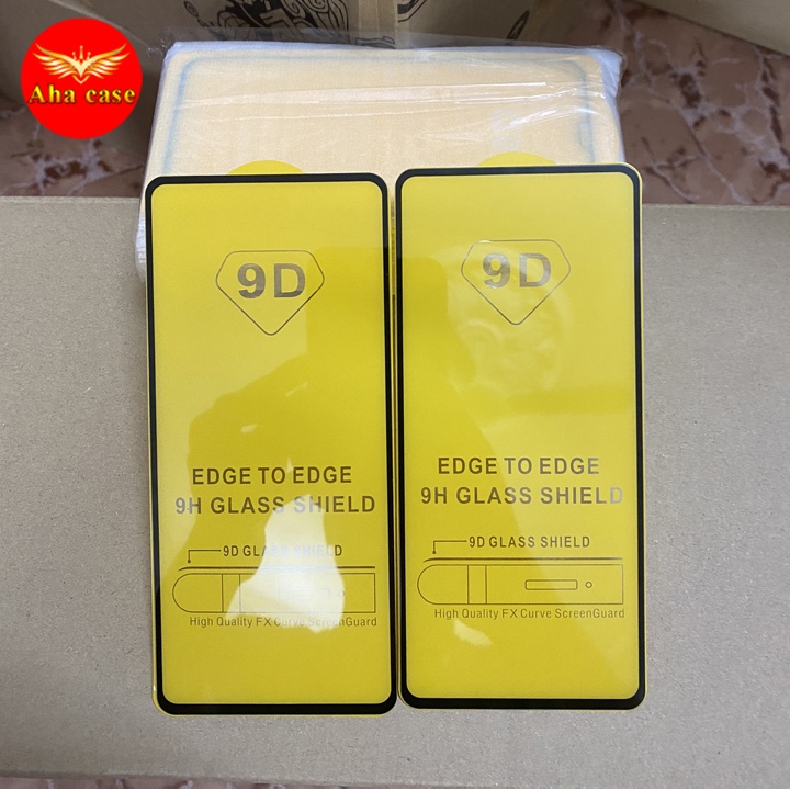 Kính Cường Lực Oppo A15, A54, A55, Reno 2/2F/3/4/5/ Reno 6 Full màn hình 9D, miếng dán màn hình,kèm giấy lau kính