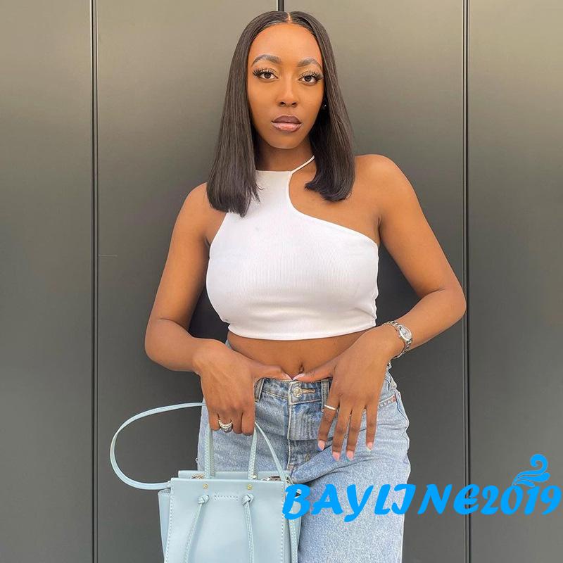 Áo Lửng Hai Dây Màu Sắc Trơn Thời Trang Mùa Hè Dành Cho Nữ