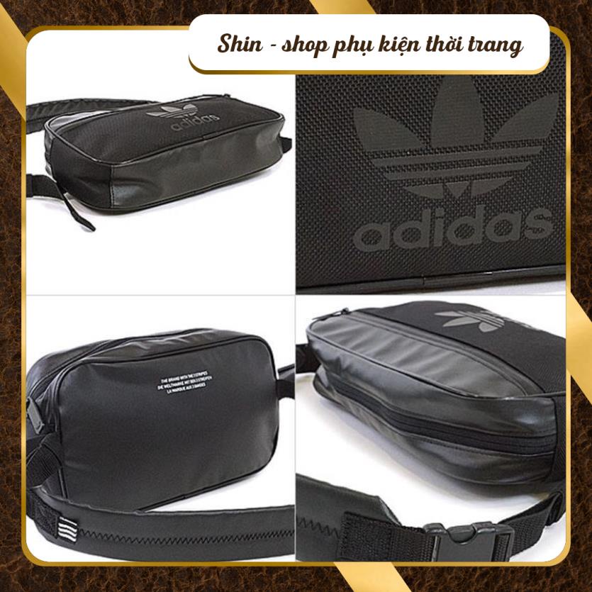 Túi Đeo Chéo Nam nữ Crossbody Sport Bag thời trang cao cấp màu đen chống thấm tốt - Shin Shop Leather