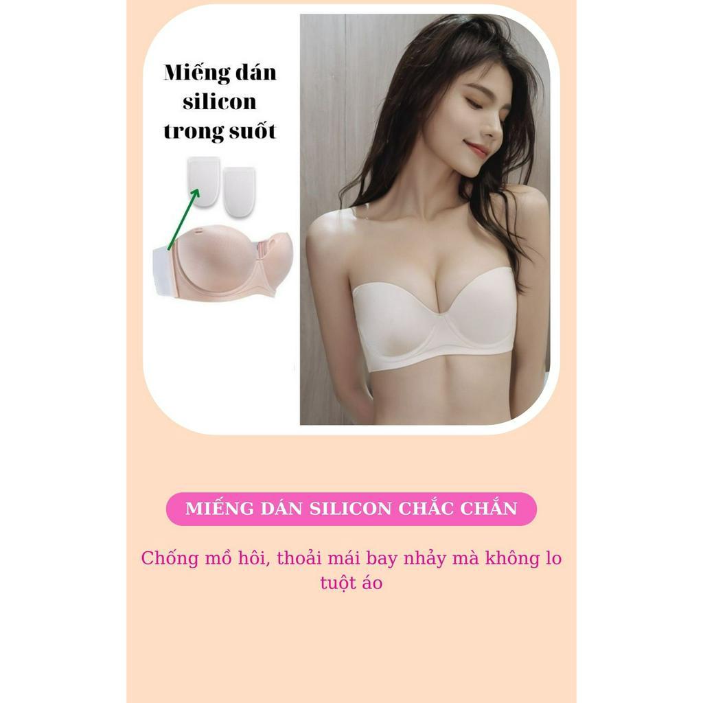Áo lót dán ngực hở lưng Miyours Fashion &amp; More AC080 có gọng, đệm dày nâng ngực không dây chống tụt