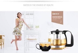 Bộ ấm pha trà thủy tinh