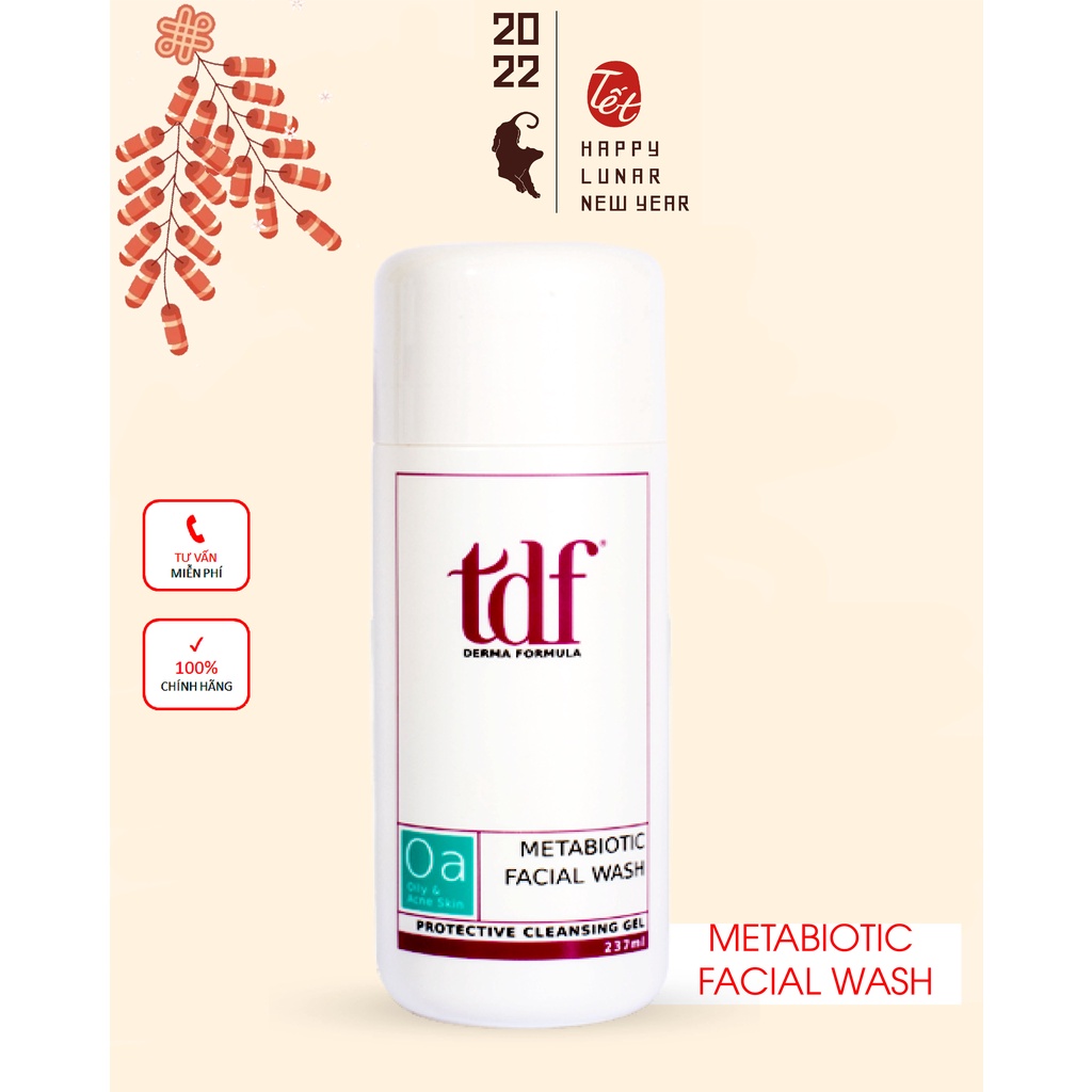 [Date mới]#Bộ #Gel rửa #mặt bổ sung vi sinh #TDF METABIOTIC FACIAL #WASH - Lựa chọn tối ưu dành cho #da dầu, #mụn