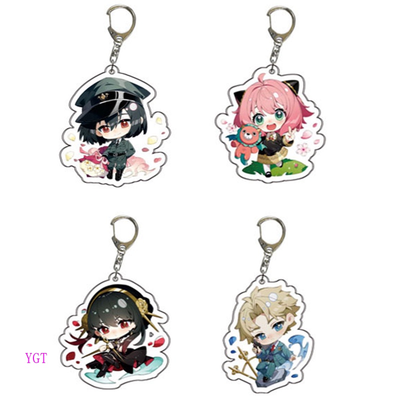 Ygt Móc Khóa Hình Nhân Vật Phim Hoạt Hình SPY X FAMILY Anya Damian Becky Dễ Thương