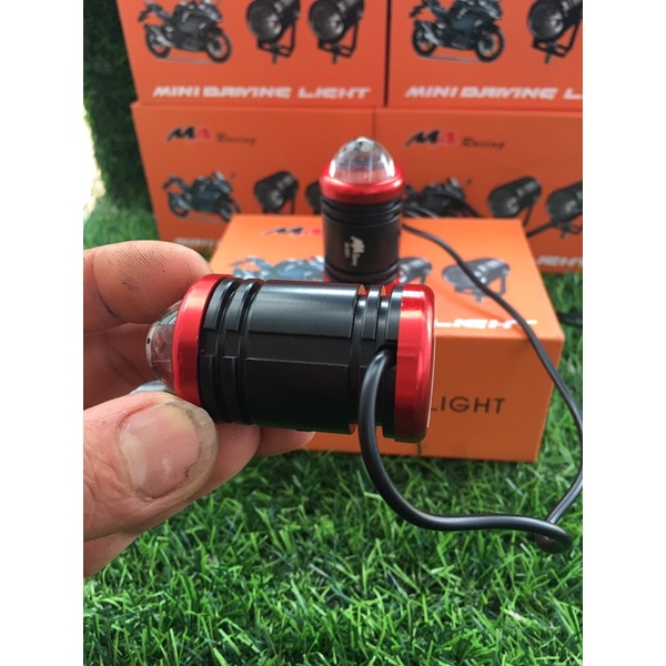 Trợ sáng mini 2 màu, viền đỏ siêu sáng