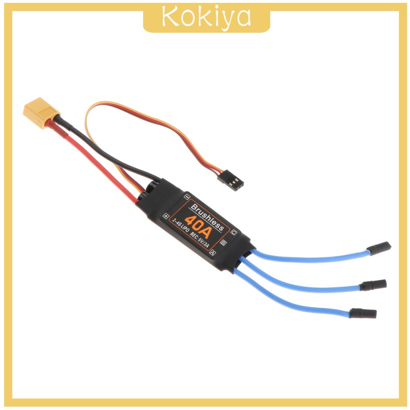 Động Cơ Không Chổi Than ESC XT60 40A Chuyên Dụng Cho Máy Bay Điều Khiển Từ Xa
