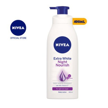 Sữa dưỡng thể dưỡng trắng NIVEA giúp phục hồi & săn da ban đêm (400ml)