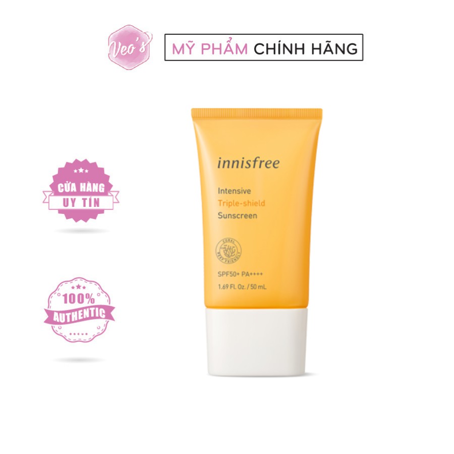 Kem Chống Nắng Innisfree Intense Triple Shield Sunscreen SPF50+/PA++++ 50ml