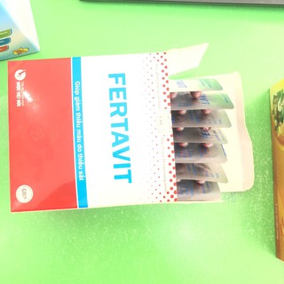 Fertavit giúp giảm thiếu máu do thiếu sắt ( Hộp 10 vỉ* 10 viên)