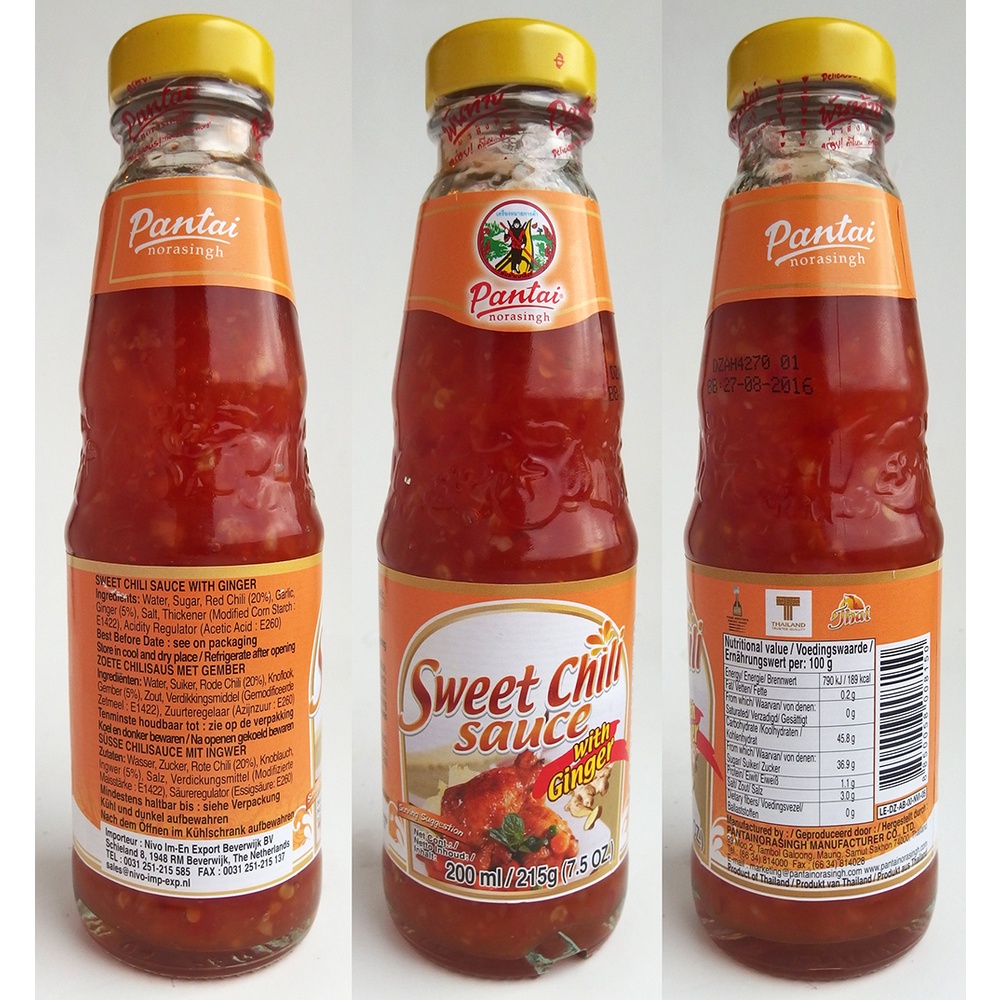 Sốt gừng cay ngọt Pantai Sweet Chili Sauce with Gingger ADOMA gia vị Thái Lan