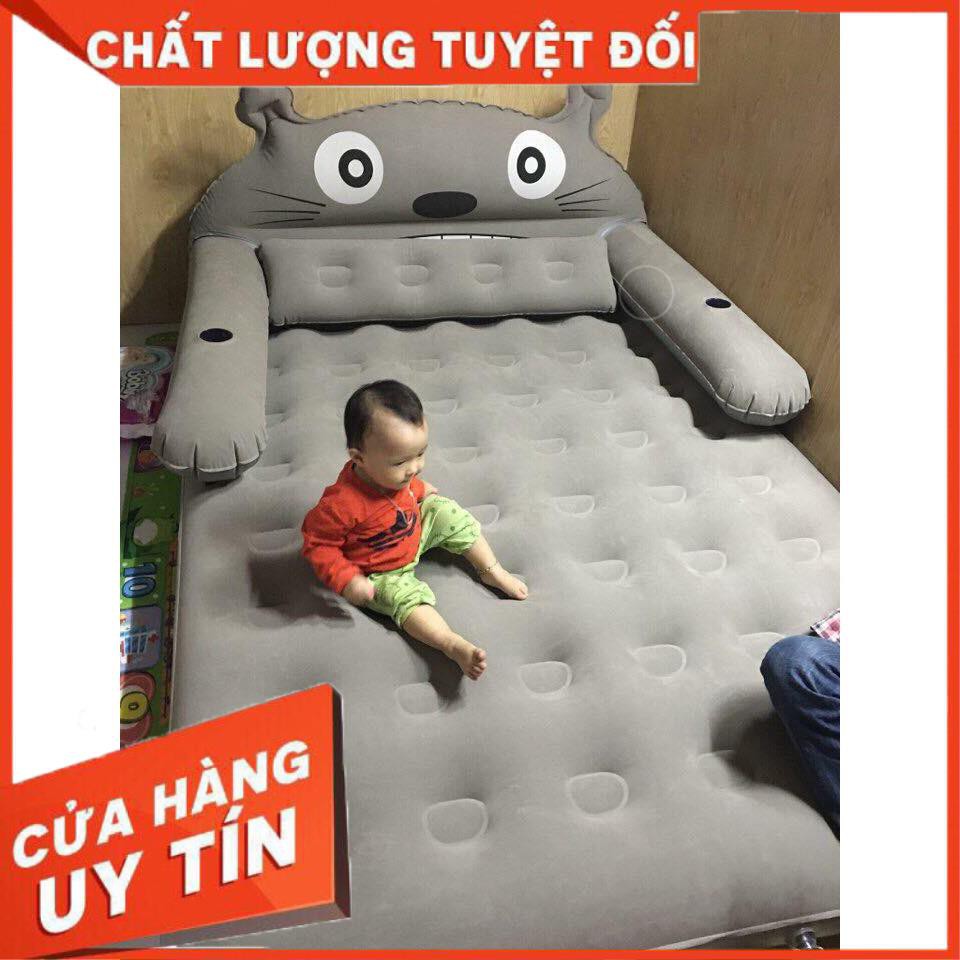 Giường hơi hình thú di động có tặng kèm bơm điện