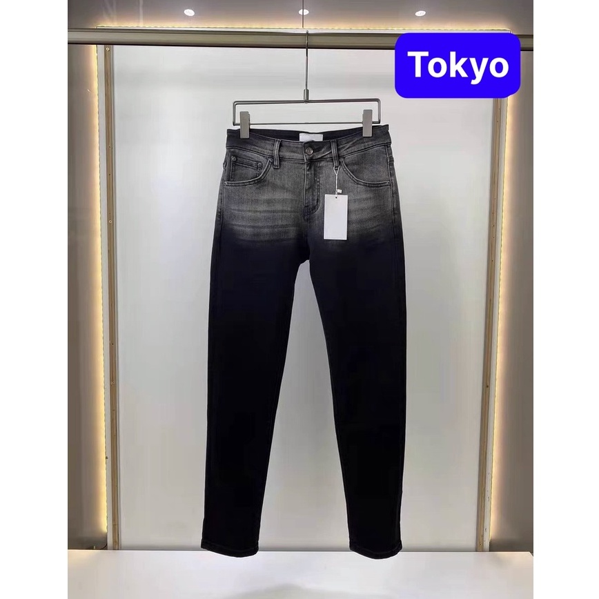 QUẦN BAGGY JEAN NAM CHẤT BÒ ĐEN LOANG 2 MÀU HÀN QUỐC SEOUL BD-122 HOT TREND NHẤT 2022 CAO CẤP - TOKYO FASHION