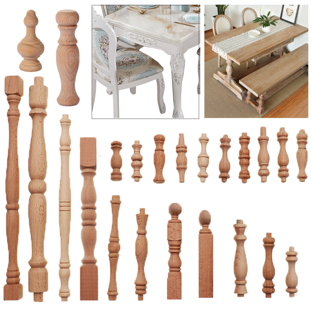 Chân đồ nội thất bằng gỗ chạm khắc phong cách cổ điển chất lượng cao