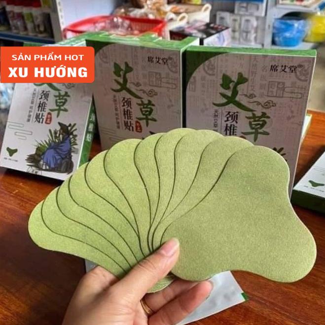 12 miếng cao dán vai gáy từ ngải cứu12 miếng cao dán vai gáy từ ngải cứu hỗ trợ giảm nhức mỏi vai gáy, xương lưng hiệu q