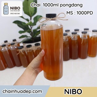 [Chai nhựa 1 lít] 10 chai nhựa đựng mật ong cao cấp|| MS: 1000PD