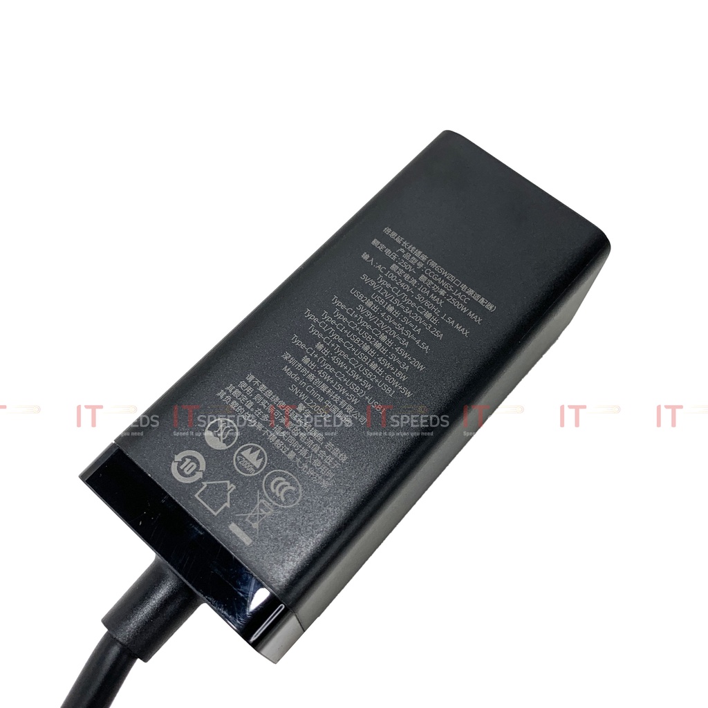 Củ Sạc, Cốc Sạc, Bộ Sạc 65W Baseus Gan3 Pro Desktop Powerstrip, Sạc Nhanh 5 in 1, 2 Cổng Type C, 2 Cổng USB, 1 Cổng AC