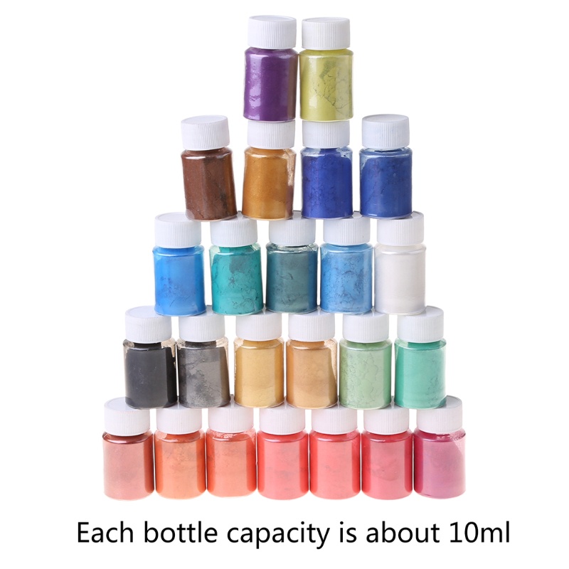 Hộp Phấn Phủ Ngọc Trai 24 Màu Tự Nhiên Sắc Tố Ngọc Trai Epoxy Mica