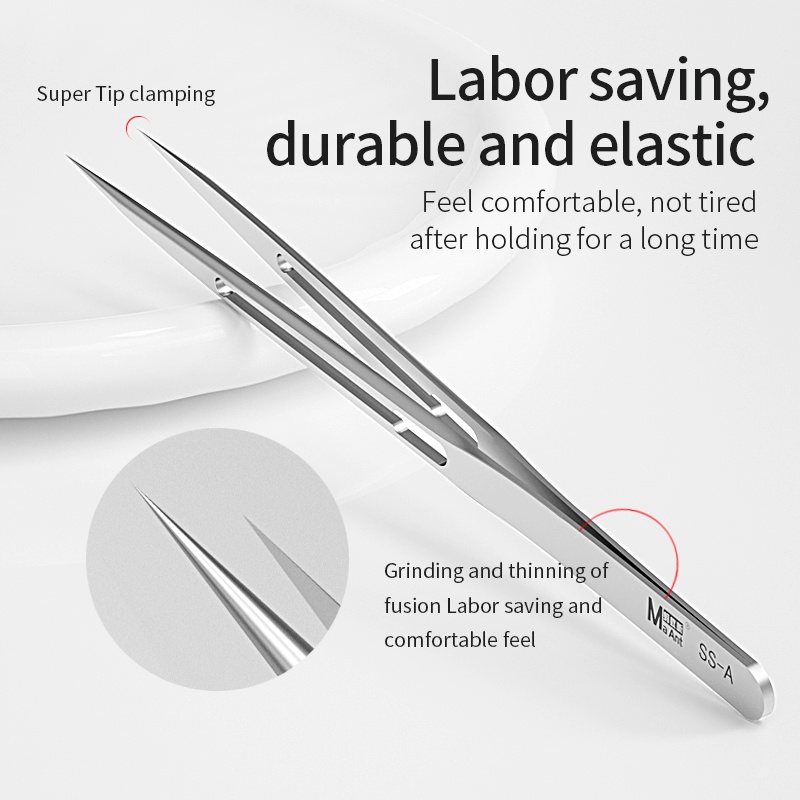 MaAnt SS-A SS-A1 Chrome mạ siêu mỏng chính xác nhíp Thủ công đánh bóng điện thoại di động không từ BGA IC Micro Welding Sửa chữa nhíp