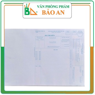 Giấy thi đại học - 20 tờ giấy thi khổ a3, chất giấy dày đẹp in rõ ràng sắc nét