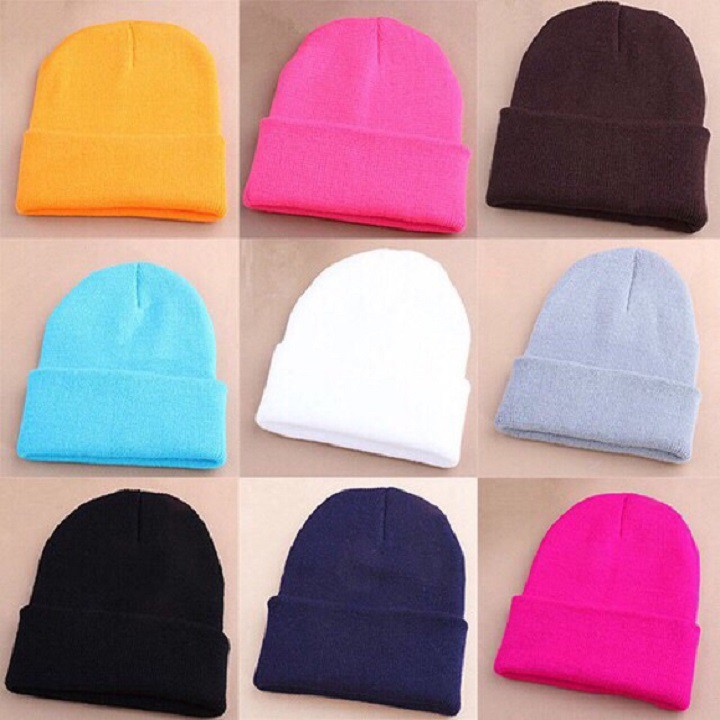 Mũ len Beanie Trơn Nhiều Màu [FULL 21 | WebRaoVat - webraovat.net.vn