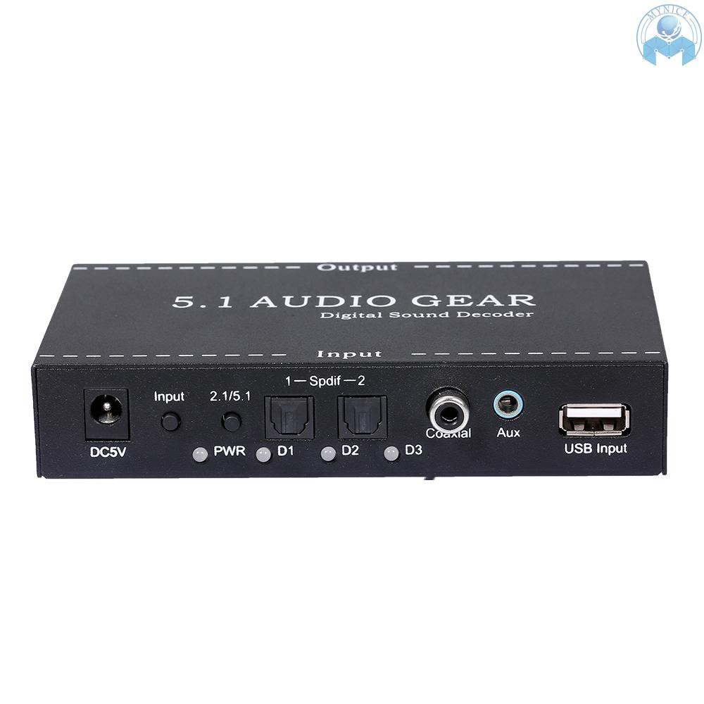 Bộ Giải Mã Âm Thanh Kỹ Thuật Số Nk-A6L 5.1 Đầu Ra 3.5mm