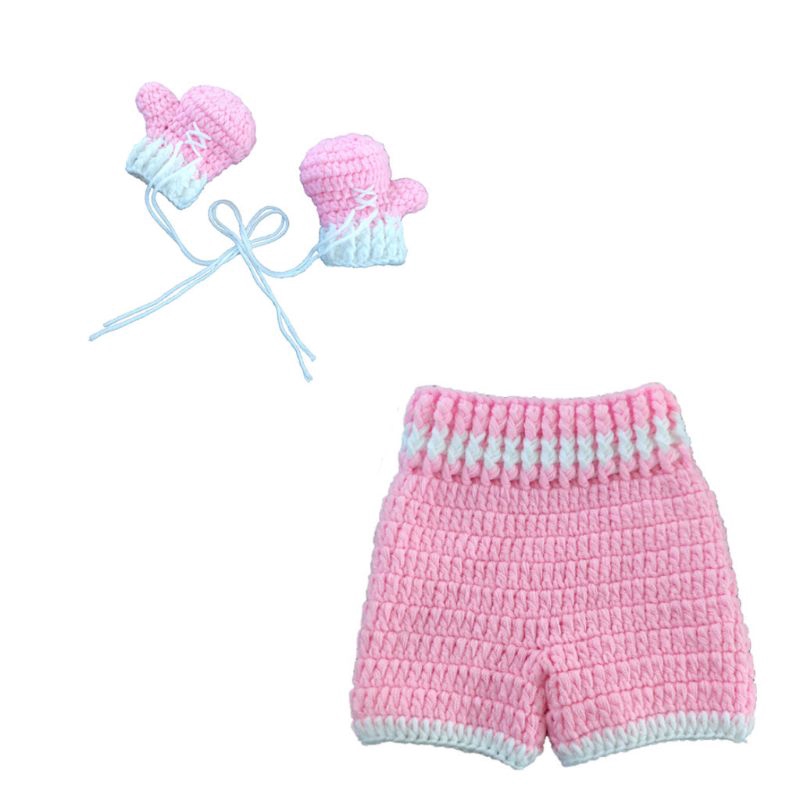 Mary☆th Baby Crochet Photography Props Shoot Newborn Photo Cool Boy Costumes Infant Pants