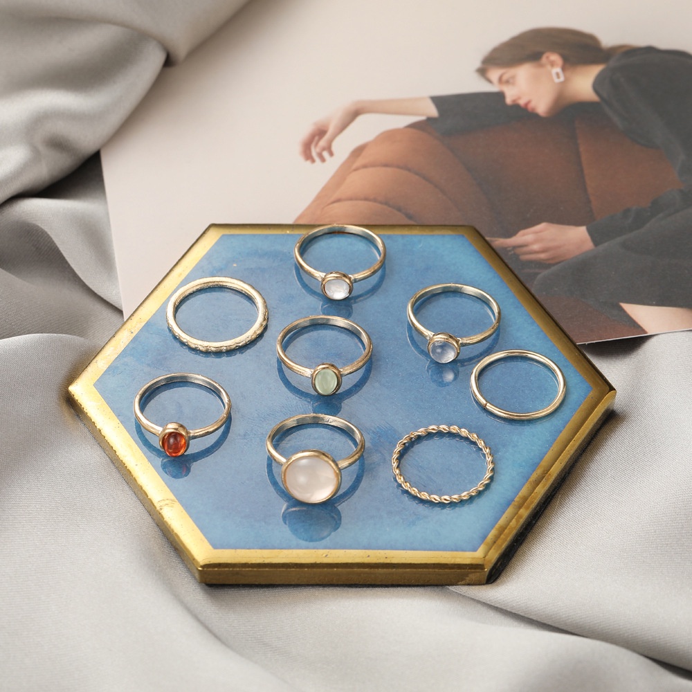 Set 8 Nhẫn Đeo Khớp Ngón Tay Phong Cách Vintage Cho Nữ