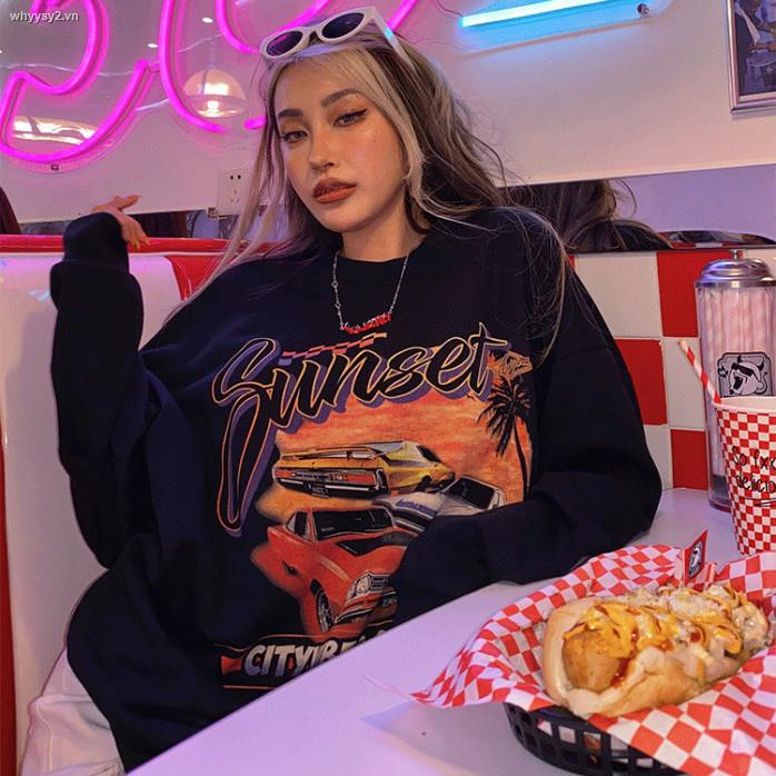 Áo Sweater Cổ Tròn Phong Cách Hip Hop Âu Mỹ Thời Trang Xuân Thu Cho Nữ | BigBuy360 - bigbuy360.vn