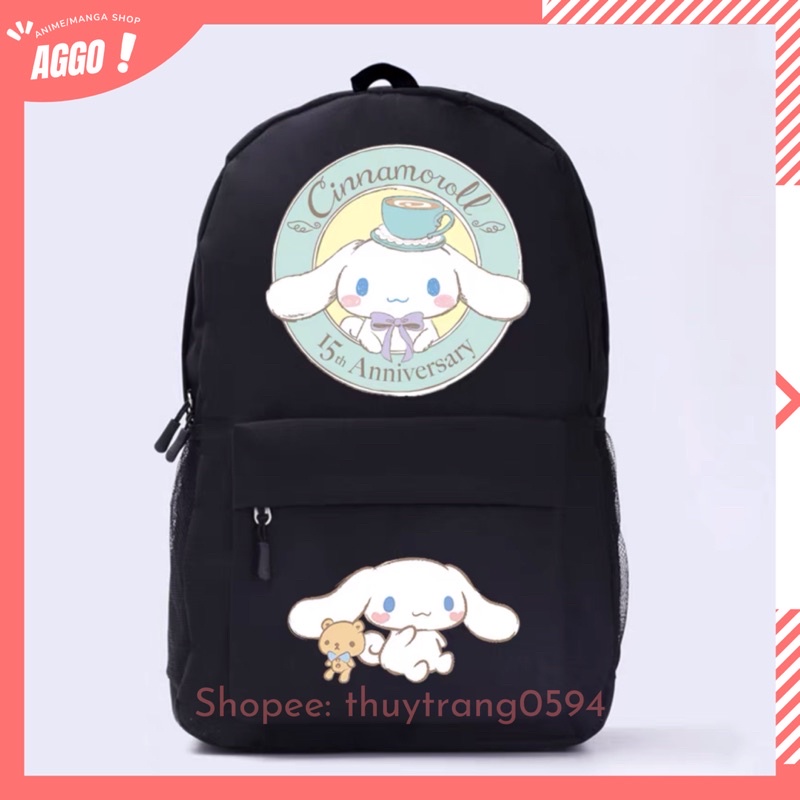 Balo Đi Học Hoạt Hinh Cinnamoroll Dễ Thương