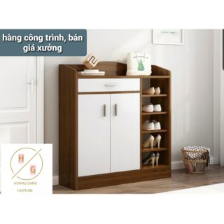 Tủ gỗ đựng giày, tủ giày thanh lịch (1000 x 80 x 32mm), hiện đại, hàng ráp sẵn, chất liệu MDF phủ melamin