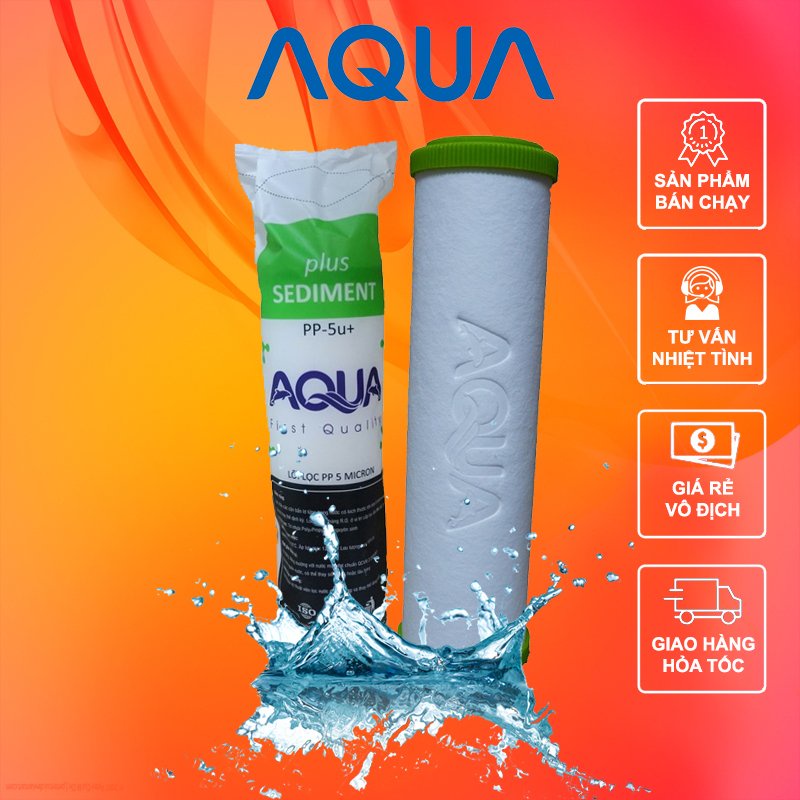 Bộ 3 Lõi Lọc Nước Thô AQUA 123 Chính Hãng