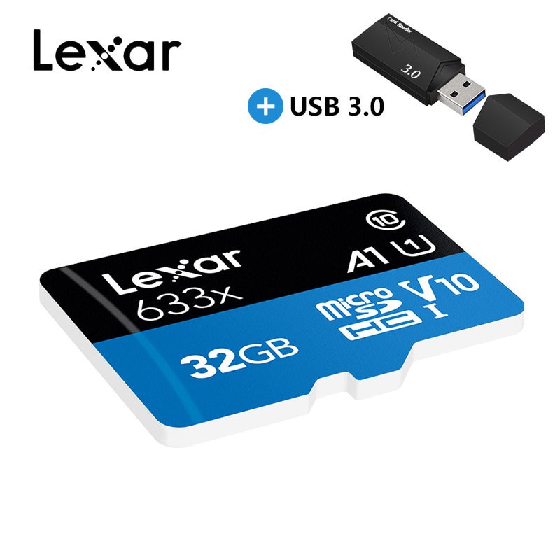 Thẻ Nhớ Lexar 633X SDXC Micro sd 32GB 512GB 256GB 128GB 64GB SDHC 95M-100M / s TF Cho Gopro / DJI / martphone