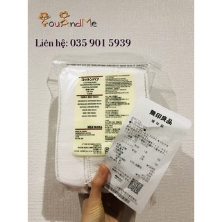 Bông tẩy trang Muji Nhật Bản (189 miếng)