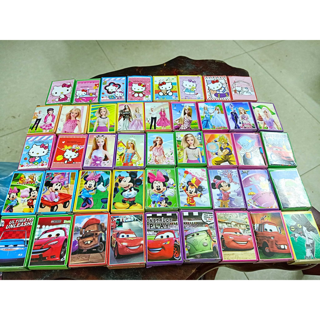 Bộ bài hoạt hình in hình mini nhiều mẫu 54 lá in hình anime manga dễ thương siêu độc đáo