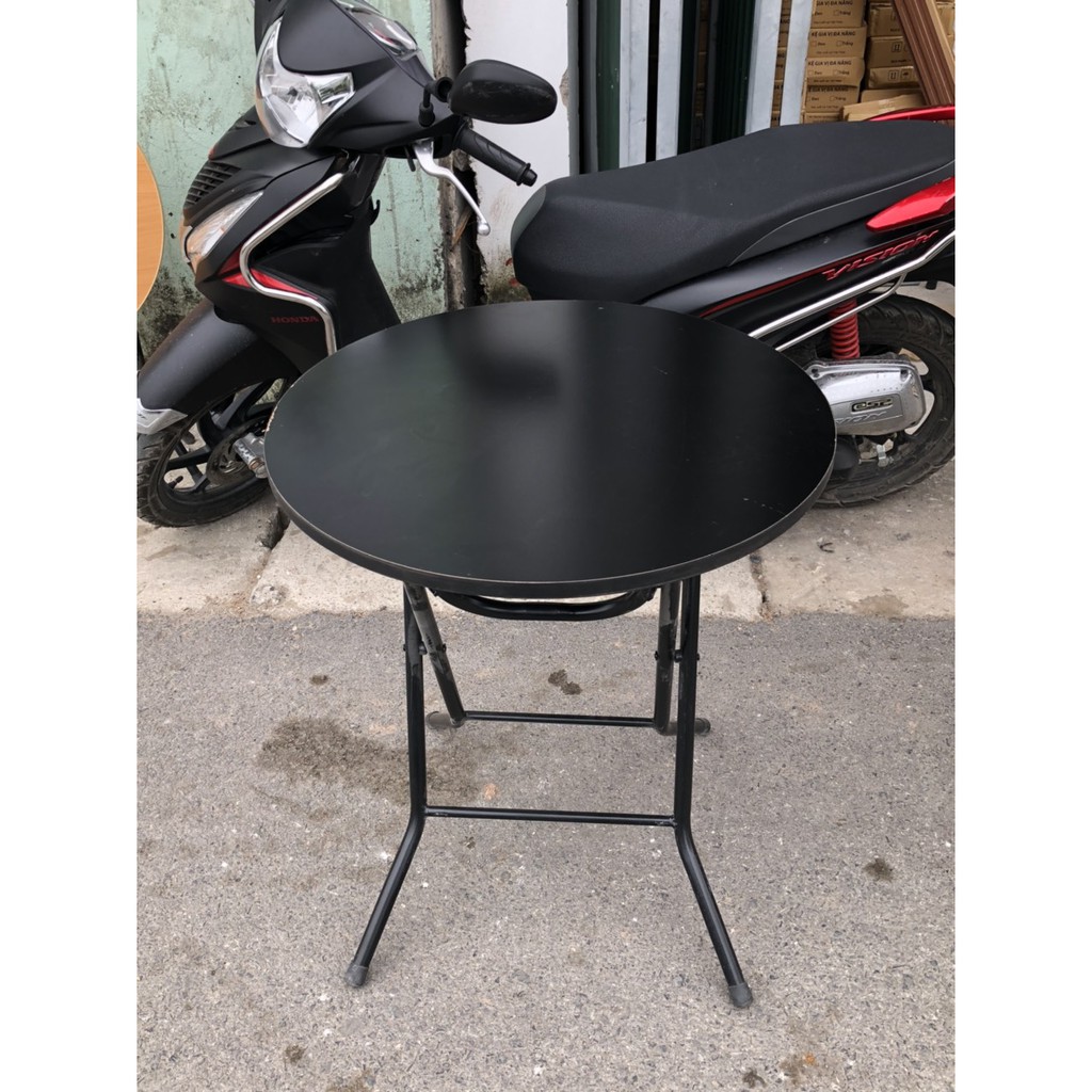 Bàn cà phê ☀️FREESHIP ☀️ bàn gấp gọn tiện dụng tròn 60 cao 72 cm