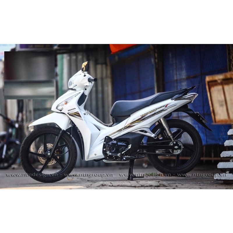 tem rời wave 125i trắng đen