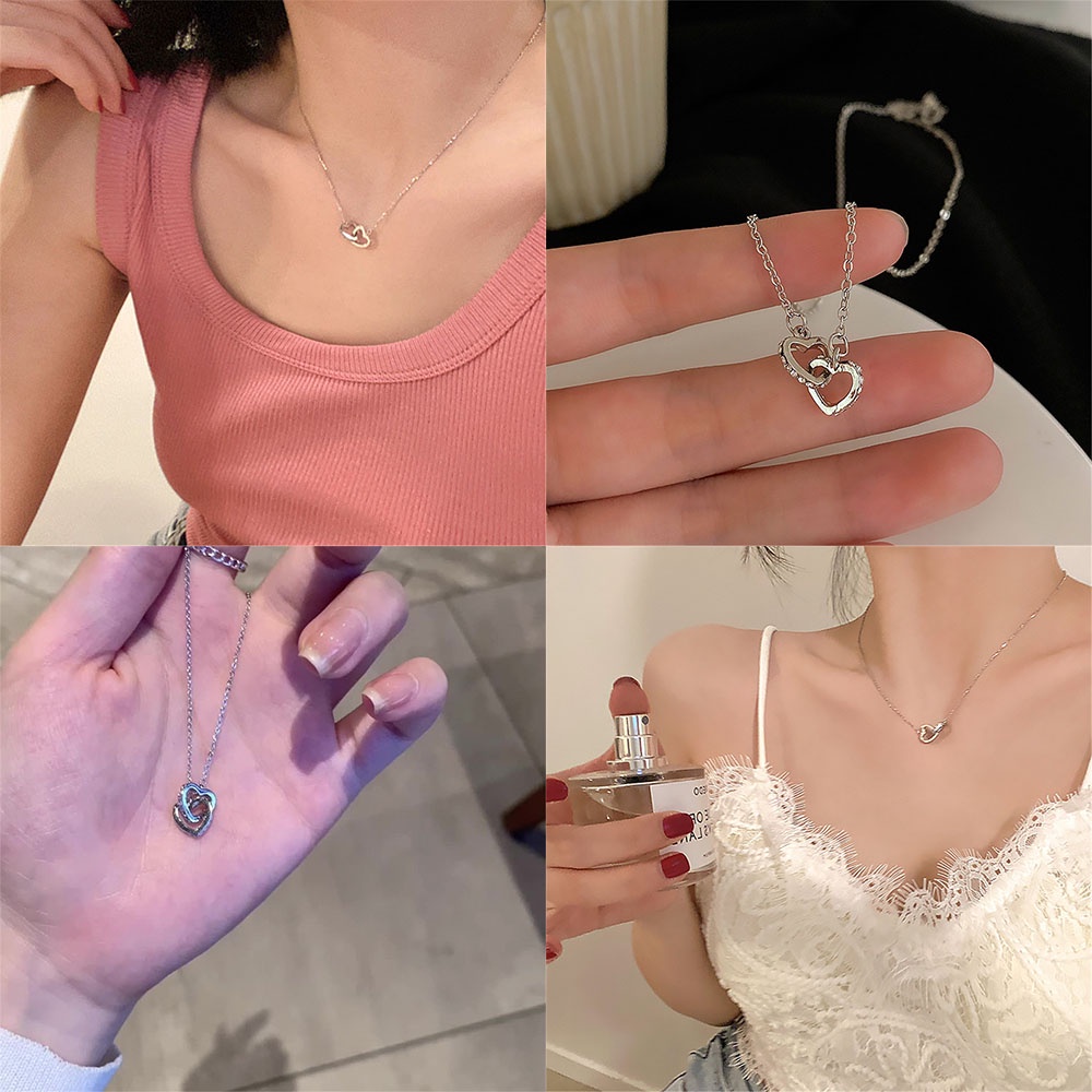 Vòng cổ Mặt Hình Trái Tim Thời Trang Cho Nữ