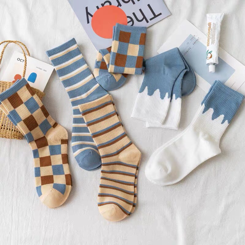 Tất cao cổ cao cấp trendy Blue