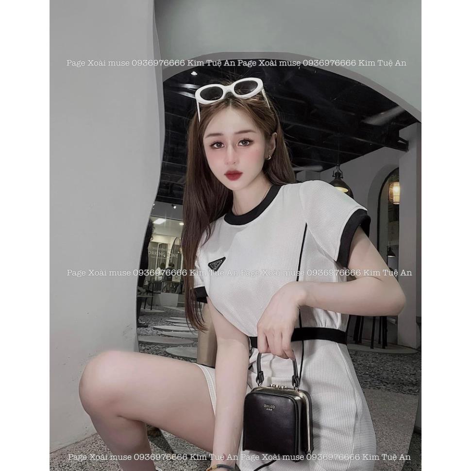 [ 𝐅𝐑𝐄𝐄 𝐒𝐇𝐈𝐏 ]  VÁY XỐP VIÊN MÍ LOGO TIÊU THƯ