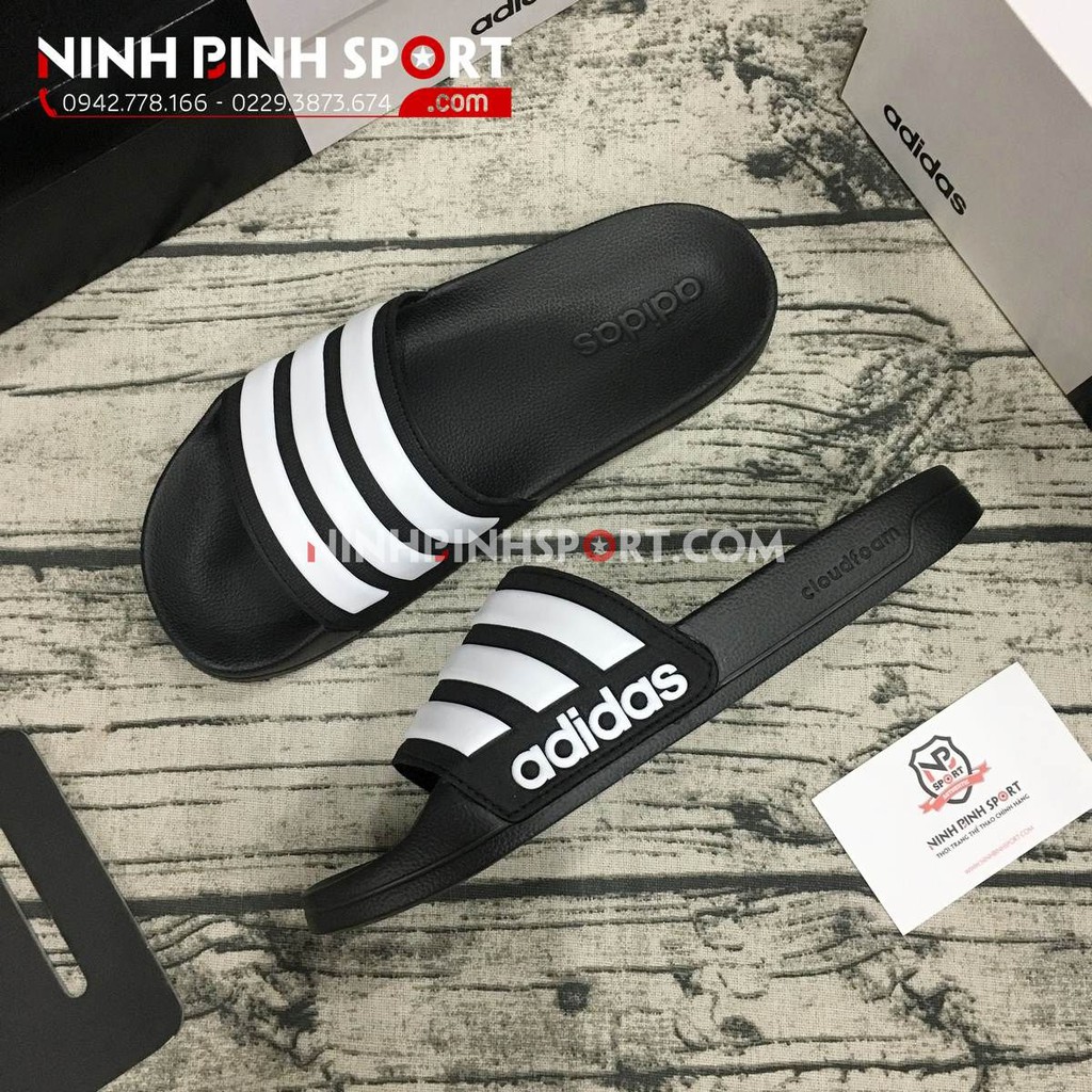 Dép thể thao nam Adidas Chinelo Cloudfoam Adilette Black AQ1701