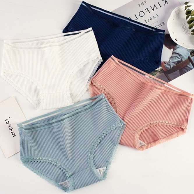 Quần lót cotton tăm quần lót nữ siêu thoáng mát QC07 | BigBuy360 - bigbuy360.vn