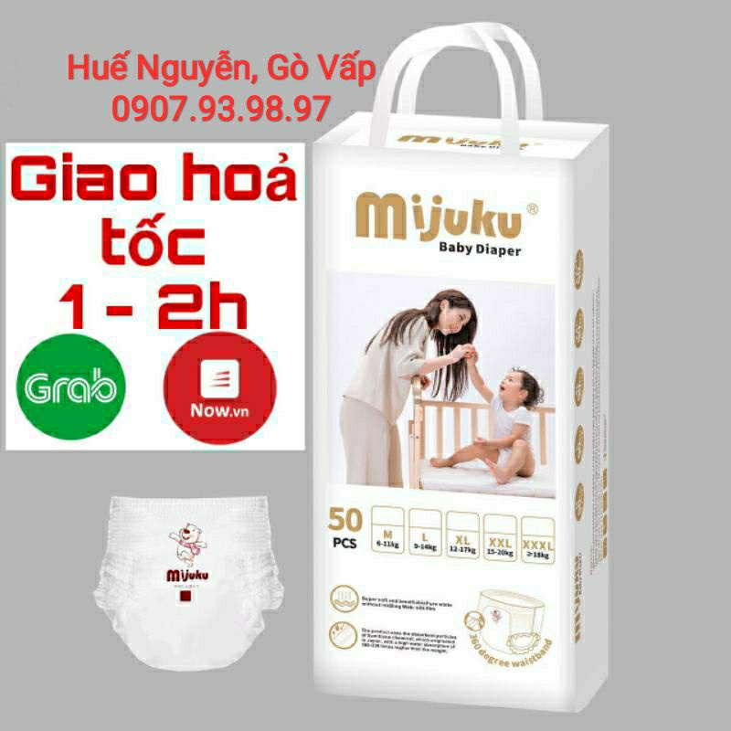 [Dùng Thử] Tã Quần Cao Cấp MIJUKU M12, L12, XL12, XXL12, XXXL12  Siêu Thấm Hút, Mỏng Nhẹ có ẢNH THẬT kèm VIDEO