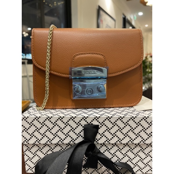 Túi Nữ FURLA METROPOLIS HÀNG XUẤT MÀU DA BÒ  SIZE 17